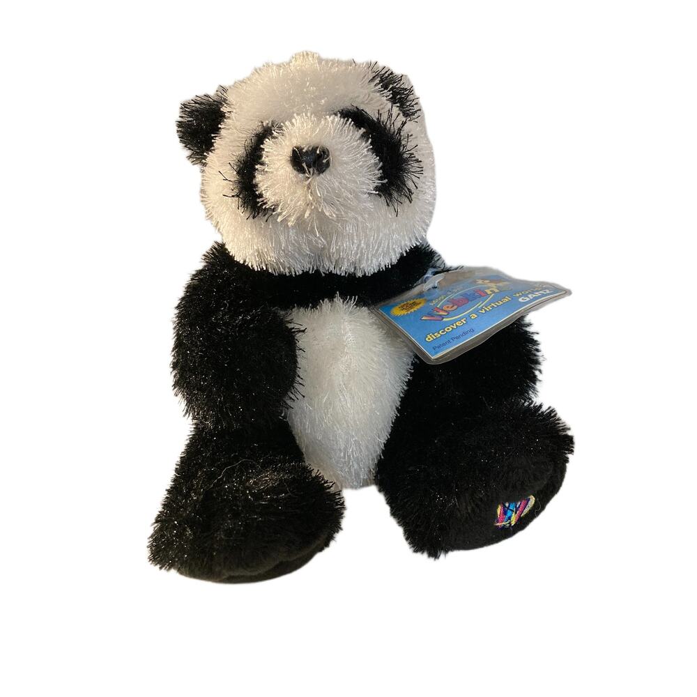Webkinz Panda HM111 Ganz Plush NWT Tag Attached Patent Pending Early Release